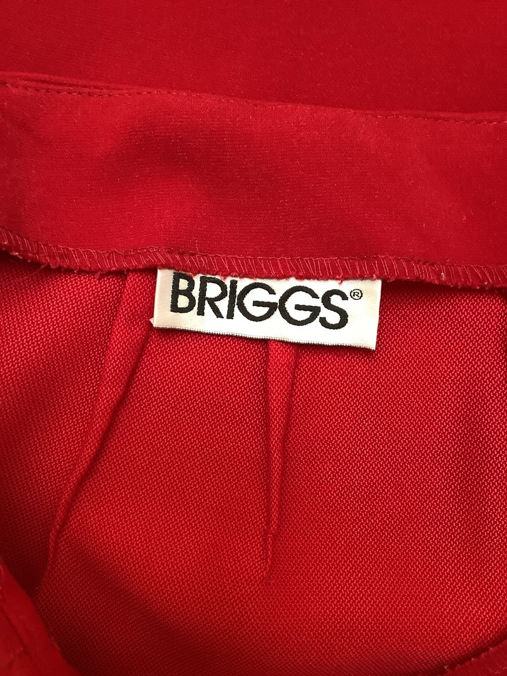 Briggs Straight Midi Skirt-Red-Back Zip Close-8 Regular - Picture 4 of 5